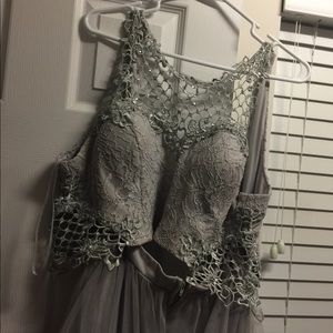 Silver Prom Dress